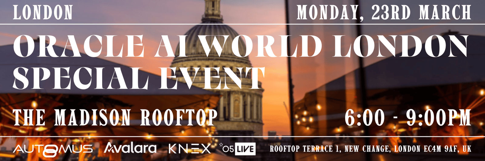 Automus AI World London Special Event at The Madison